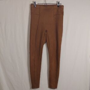 SPANX Faux Suede tan Leggings